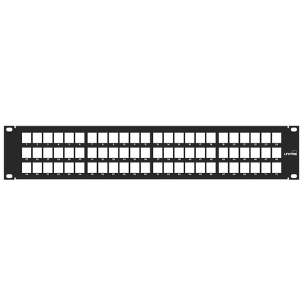 QuickPort Patch Panel, 72-Port, 2RU. Cable Management bar included.