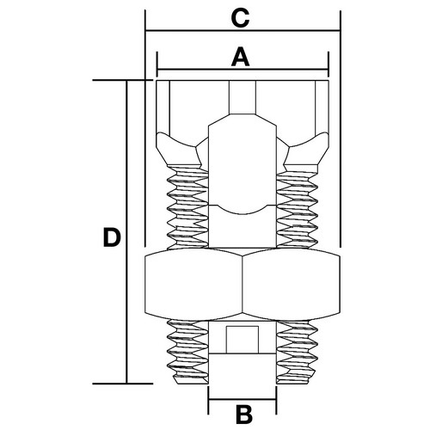Hex Head Split Bolts #6