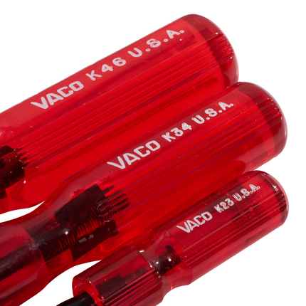 Screwdriver Set, Slotted Screw Holding, 3-Piece