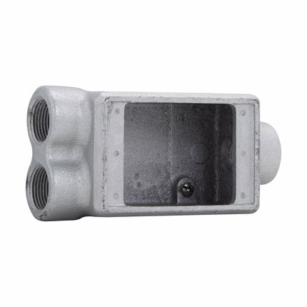 Eaton Crouse-Hinds series Condulet FSC device box, Shallow, Feraloy iron alloy, Single-gang, C shape, 3/4"