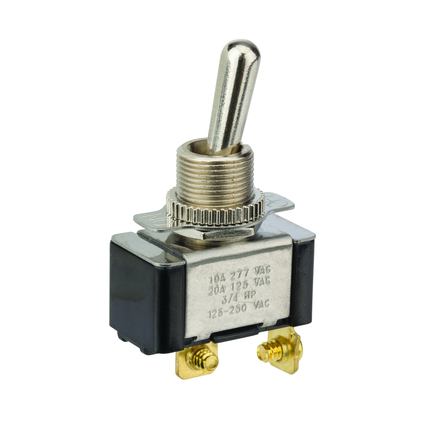 Toggle Switch Bat SPST On-Off Screw Term