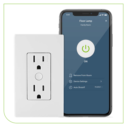 Decora Smart Outlet, Tamper-Resistant 15A, Wi-Fi 2nd Gen