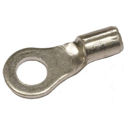 Non-Insulated Ring Terminals - 22-16 Wire, #6 Stud
