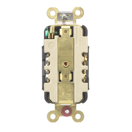 Straight Blade Devices, Receptacles, Duplex, Industrial Grade, 2-Pole 3-Wire Grounding, 15A 125V, 5-15R, Brown, Single Pack