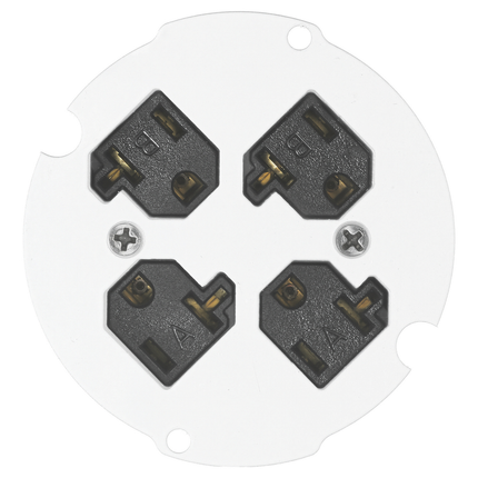 4" Series, Sub Plate, Quad 20A 125V Receptacle