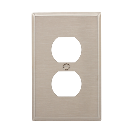 Eaton metal duplex receptacle wallplate