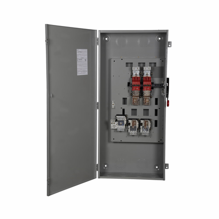 Eaton General duty cartridge fuse safety switch, 600 A, NEMA 1, Painted steel, Class H fuses, Fusible with neutral, Two-pole, Three-wire, Category: general duty safety switch, 240 V