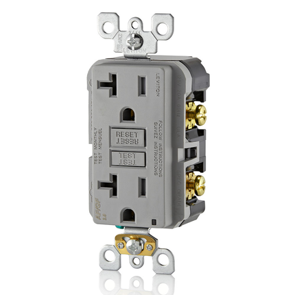 20 Amp, Self Test, Tamper-Resistant Dual-Function AFCI/GFCI Outlet with LED Indicator Light