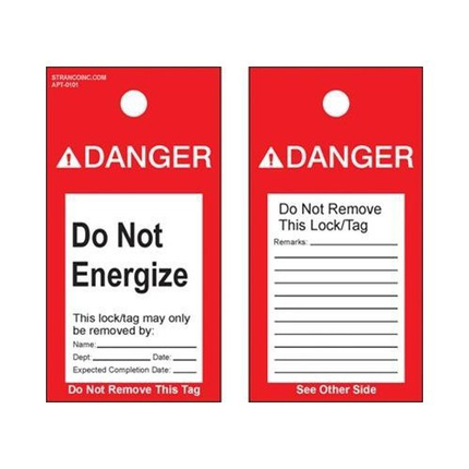 Lockout Tags 'Do Not Operate' (5 Pack)