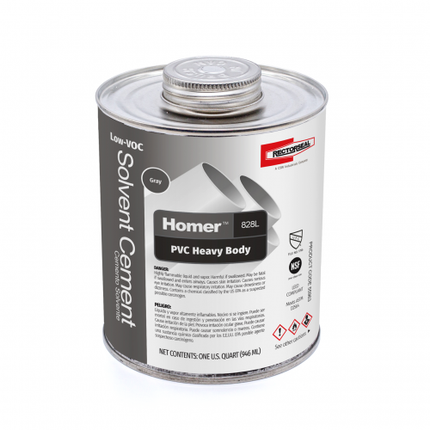 Homer 828 Low Voc PVC, 1 qt.