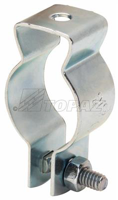 Conduit Hangers with Attached Bolt & Nut , 1-1/2" EMT, 1-1/4" Rigid, Steel
