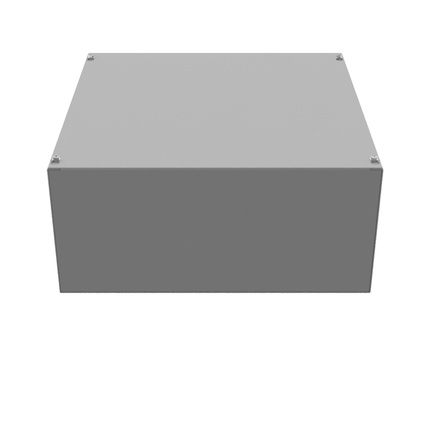 18x8x18 Screw Cover Type 1 UL Steel No KO Gray Cover w/ Teardrop Slots Holes In Back