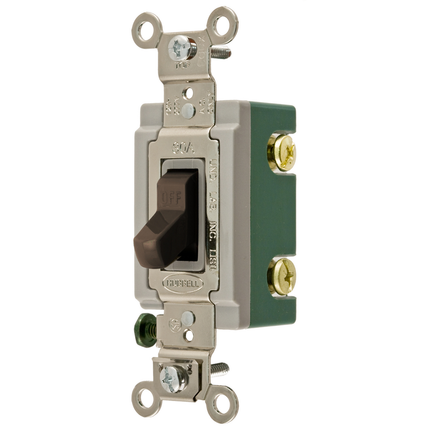 Double Pole 30A Toggle Industrial Grade, 120/277V