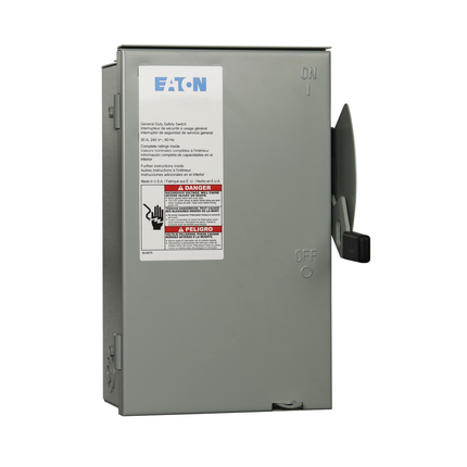 Eaton general duty non-fusible safety switch