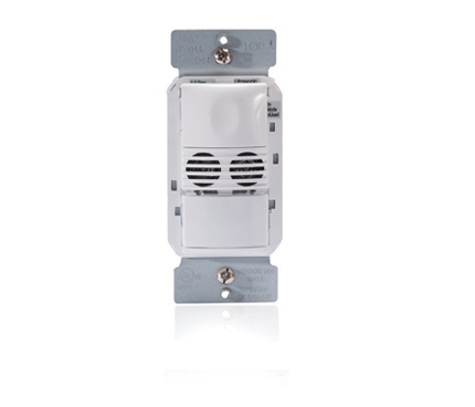 Dual Tech Wall Switch Occupancy Sensor, 24V, White