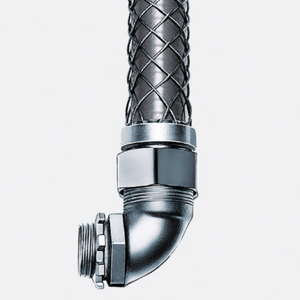 Kellems Wire Management, Liquidtight System, 90 Degree, 3/8", Non-Insulated with Mesh