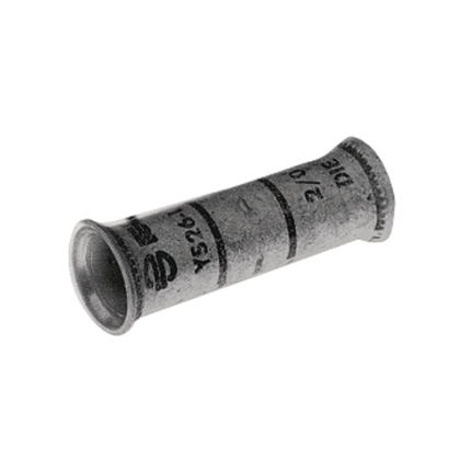 Hylink-Splice-Belled Long Barrel, 4/0 Str. (550/24) 4/0 AWG, 3.72 in L, UL Listed 90 Deg C, 600 Volts to 35 kV