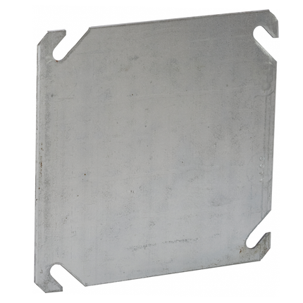 4 in. Square Cover, Flat, Blank