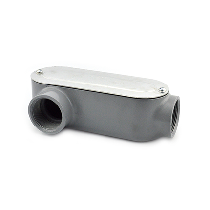 Type LR Rigid Conduit Body with Cover and Gasket 2-1/2", Aluminum