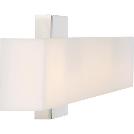 Jess - 36" LED Vanity with White Acrylic - Brushed Nickel Finish