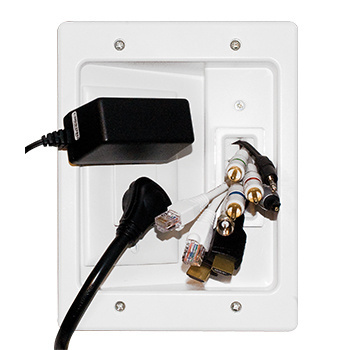 In-Wall TV Connection Kit White