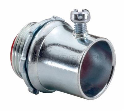 1" Steel Set Screw Type Connector with Insulated Throat