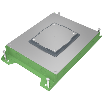 RFBA 4-Gang Shallow Floor Box - On Grade