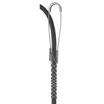 Bus Drop Support Grips, Single Eye, Wide Range, Galvanized Steel, 1.00-1.25"