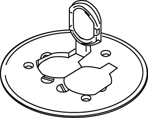 Ratchet-Pro 881 Series Duplex Cover Plate With Flip Lids