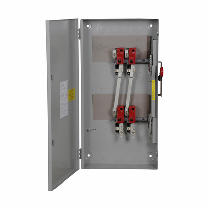 Eaton Heavy duty double-throw non-fused safety switch, 200 A, NEMA 1, Painted steel, Non-fusible, Two-pole, Two-wire, 240 Vac, 250 Vdc