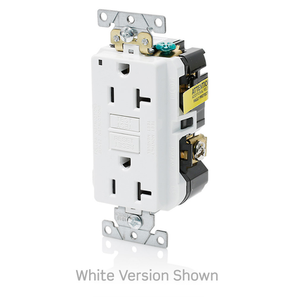 20 Amp, SmartlockPro® GFCI Receptacle/Outlet, Industrial Grade