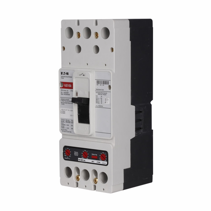 Eaton Series C complete molded case circuit breaker, J-frame, JD, Complete breaker, Fixed thermal, Fixed magnetic trip, Three-pole, 225 A, 600 Vac, 250 Vdc, 65 kAIC at 240 Vac, 35 kAIC at 480 Vac, Aluminum, Line and load, 50/60 Hz