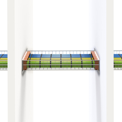 EZ-Path Series 44+ Fire-Rated Pathway Multi-Slot 8-Grid Kit, Full kit with 8 devices, hanger brackets & one EZG844 frame