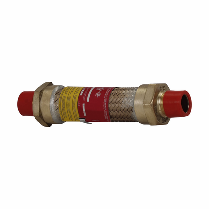 Eaton Crouse-Hinds series ECGJH coupling, 36" flexible length, Male connections both ends, Forged brass, 3/4" trade size