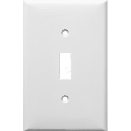 Lexan Wall Plates 1 Gang Midsize Toggle Switch White
