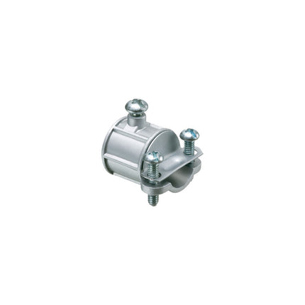 Combination coupling. 1/2" EMT to non metallic sheet cable. Zinc Die-cast. Trade Size 1/2". Cable Range .250 to .612