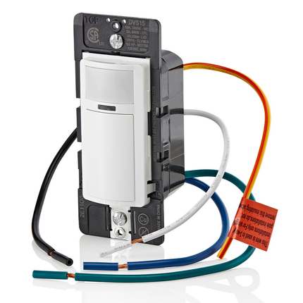 Decora Vacancy Motion Sensor Light Switch, Manual-On, 15A, Residential Grade, Single Pole, Multi-Way or Multi-Sensor