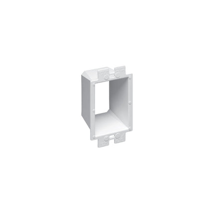 Box Extender, levels and supports the wiring device where the box is set back from the wall surface extends the box up to an 1-1/2. 2 hour fire rating. Comes with two #6 x 2 screws.