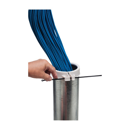 Split Insulating bushing, press fit, holds firmly in place while pulling cables. Can also be used for Rigid, IMC, and PVC rigid conduit. Trade Size 4"