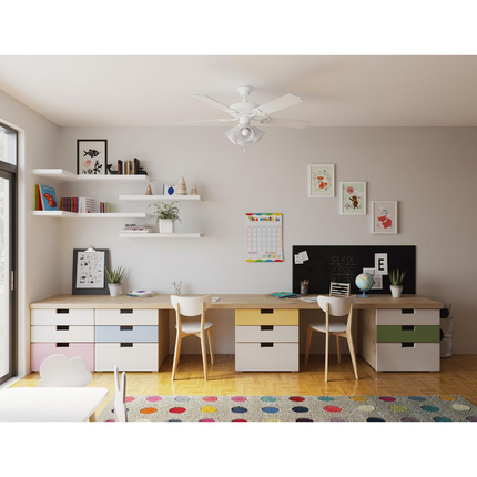 Four-light ceiling fan light