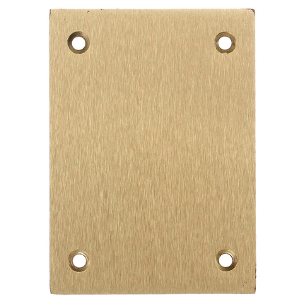 1-Gang Cover, Rectangular, Blank, Brass