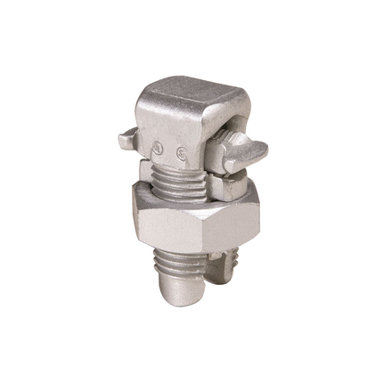 Aluminum Split Bolt, (Run, Tap):: Al-Al: 500 kcmil, 500 kcmil, Al-Cu: 400 kcmil, 2 AWG (Str), Cu-Cu: 500 kcmil, 2 AWG (Str), Tin Plated