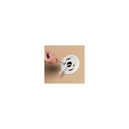4" Round Low Voltage Mounting Bracket, Black