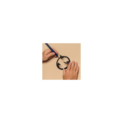4" Round Low Voltage Mounting Bracket, Black