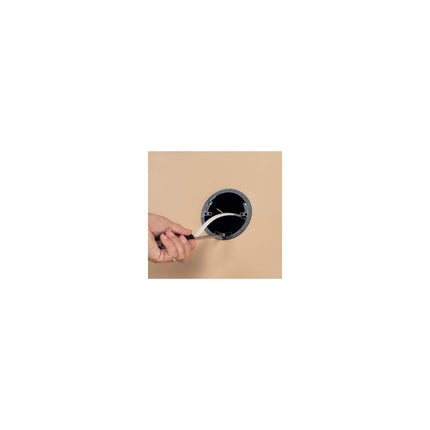 4" Round Low Voltage Mounting Bracket, Black