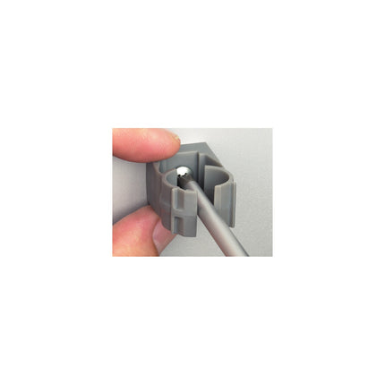 Strut Clip for conduit on Arlingtons non metallic quicklatch pipe hangers. For 3/4" EMT, 3/4" Copper Tubing.