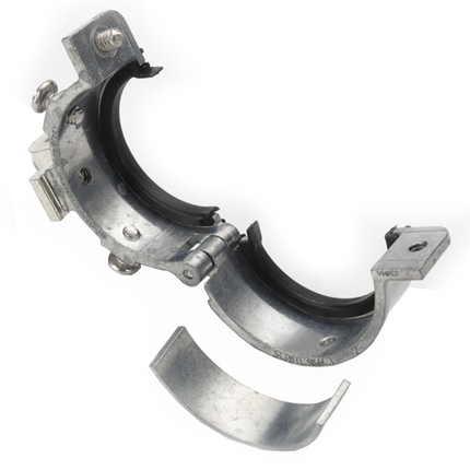 Insulated Split Grounding Bushing, 1-1/2", Zinc with Aluminum Lug