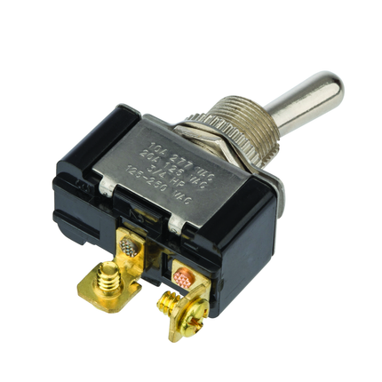 Toggle Switch Bat SPST On-Off Screw Term