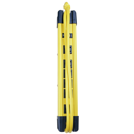 Surge Protective Devices, SPIKESHIELD TVSS Plug Strips, 15A 125V, 6 Outlet, 350 Joules, 6' Cord, Yellow