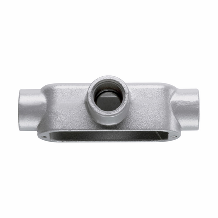 Eaton Crouse-Hinds series Condulet Form 5 conduit outlet body, Malleable iron, T shape, 3/4"